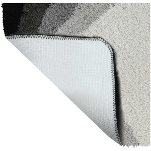 Tappeto bagno Spirella Kali grigio 50x70 cm, retro antiscivolo.
