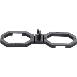 Entretoise Spax Air noire, 4,5 mm, en plastique, pour terrasse en bois.