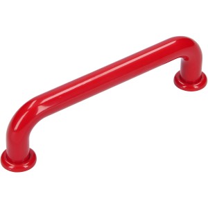 Maniglia per mobili Siro 0364, rosso rubino, interasse 96mm, plastica. Ideale per cucina e bagno.