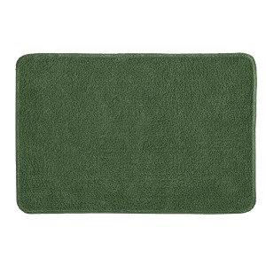 Tappeto da bagno rettangolare verde Kleine Wolke Ricco, 50x60 cm. Tappetino da bagno soffice in verde foresta.