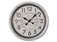 Globo Wanduhr Vintage Kunststoff Weiss Ø 58 cm