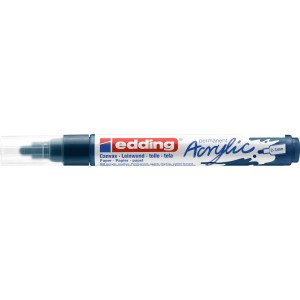 Pennarello acrilico Edding 5100 medium color blu notte elegante. Tratto 2-3 mm.