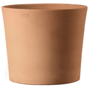 Vaso per piante Deroma Vaso Cilindrico, terracotta, argilla bianca, Ø 16,2 cm.