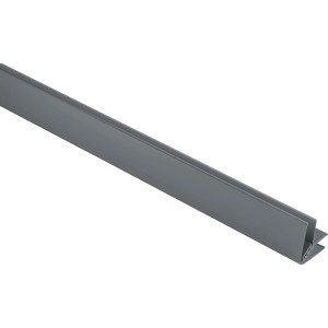 Profilo angolare Grosfillex, grigio freddo, 5-8mm, 260cm, per angoli interni ed esterni.