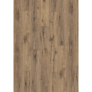 Sol stratifié Egger NatureSense EL1007, aspect parquet chêne foncé, 8 mm d'épaisseur.