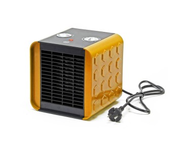 Heizlüfter Cube Keramik Schwarz Gelb (HxBxT) 375 x 245 x 555 mm / 1,5 kW kaufen bei OBI