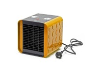 Heizlüfter Cube Keramik Schwarz Gelb (HxBxT) 375 x 245 x 555 mm / 1,5 kW