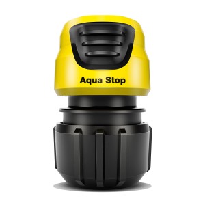 Kärcher Universal-Schlauchkupplung Plus mit Aquastop, gelb/schwarz.