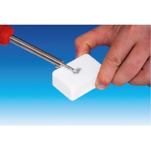Set per saldatura Rothenberger: il saldatore pulisce la pietra di salmiac. Ideale per lavori in vetro Tiffany.