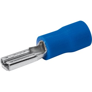 Connettore piatto OBI blu, 2,5 mm, confezione da 30 per facili connessioni via cavo.