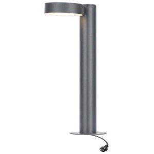 Lampione LED Schönenberger, antracite, rotondo, 50 cm. Luce decorativa da esterno per giardino e vialetti.
