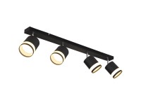 Globo LED-Strahler Lucero 4 x GX53 Mattschwarz 7 W / 364 lm