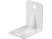 Winkelverbinder mit Sicke pulverbeschichtet Weiss (HxBxT) 70 x 70 x 55 mm Winkelverbinder mit Sicke pulverbeschichtet Weiss (HxBxT) 70 x 70 x 55 mm
