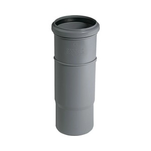 Manchon long Marley HTL DN 40, manchon HT gris pour systèmes de tuyaux d'évacuation domestiques.