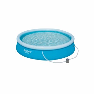 Bestway Fast Set Pool, 366x76 cm, piscina Quick-Up blu con acqua e pompa.