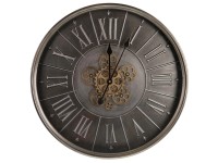 Wanduhr Ennis Metall Grau Ø 60 cm