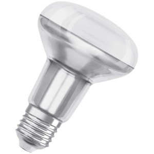 Osram LED riflettore R80 E27, lampadina bianca calda per attacco E27.