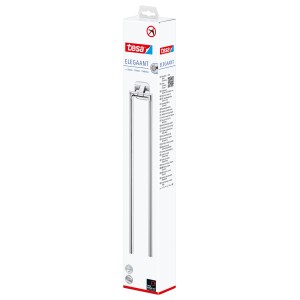Verpackung des Tesa Elegaant Handtuchhalters, zweiarmig, Chrom.