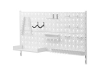 Dolle Lochrückwand-Set Workshop Panel Weiss 80 x 20 cm / 18-tlg.