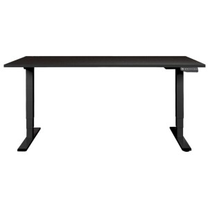 Contini Bürotisch höhenverstellbar Schwarz 64,5 - 130 x 180 x 80 cm