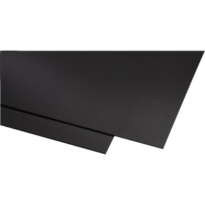 Pannello in plastica nero Guttagliss Hobbycolor, 50x25cm, ideale per il fai da te.