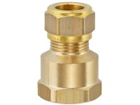 Klemmverschraubung Messing blank 12 mm x 1/2