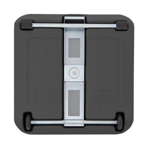 Parte inferiore della base di riempimento Doppler Active Fill-It 3-in-1 antracite con ruote.