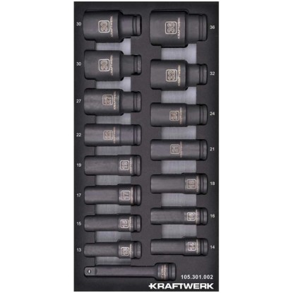 19 Mm Innensechskant-Steckschlüsseleinsätze 1/2" Antrieb - Kurz (53 Mm) & Lang (78 Mm), Schlagfest