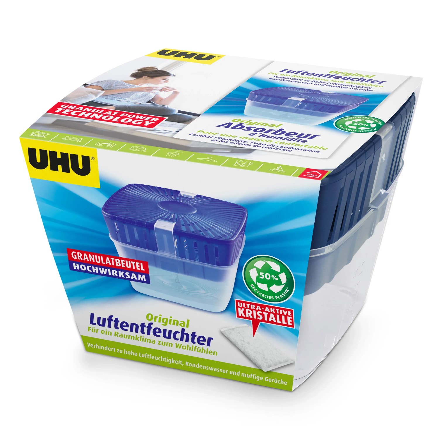 UHU Luftentfeuchter Originalpackung inkl. Nachfüllbeutel 450 g kaufen bei OBI
