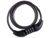 Urban Spiralschloss Schwarz mit Code Ø 6 mm / Länge 100 cm