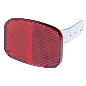 Riflettore rosso Prophete per mountain bike con staffa per illuminazione bici.