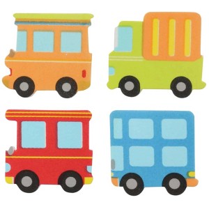 Moosgummi-Sticker: 39 Auto-Motive zum Basteln und Dekorieren.
