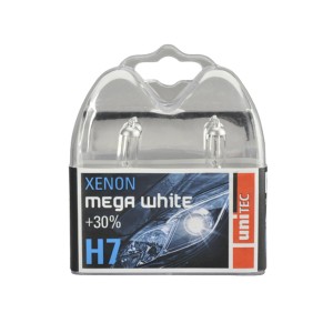 Unitec Xenon Mega White H7, 2er Pack Scheinwerferlampen für Autoelektrik.