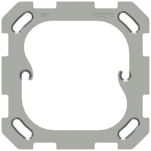 Piastra di fissaggio Modino Priamos bianca per dispositivi a incasso, interasse fori 52mm.