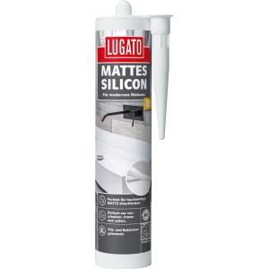 Kartusche Lugato Mattes Silikon Anthrazit, geeignet für Bad, Küche und WC.