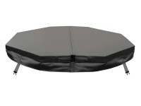FinnTherm Abdeckung isoliert für Badefass Oslo Schwarz