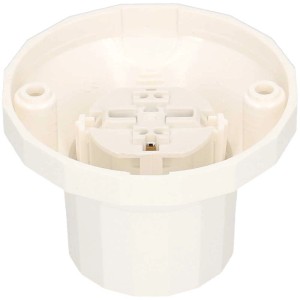 Rosone a soffitto E27 Max Hauri bianca per montaggio a soffitto.