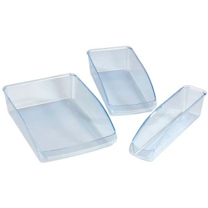 Wenko Kühlschrank-Organizer 3er-Set, transparente Küchenhelfer für mehr Ordnung.