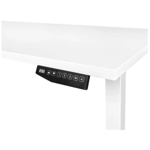Contini Bürotisch elektrisch höhenverstellbar Weiss 64,5 - 130 x 180 x 80 cm