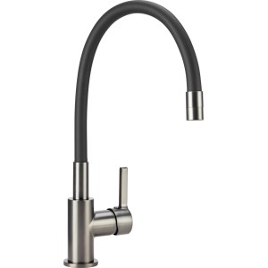 Miscelatore cucina baliv KI-1991 nero canna di fucile con bocca flessibile in silicone.
