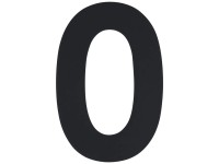 Alpertec Hausnummer Nr. 0 Schwarz