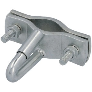 Supporto Cartrend per cavo di sicurezza rimorchio con occhiello a molla, acciaio zincato.