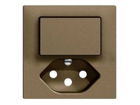 Feller Kleinkombi-Schalter und Taster Frontplatte EdizioDue Typ13 Coffee Feller Kleinkombi-Schalter und Taster Frontplatte EdizioDue Typ13 Coffee