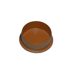 Tappo a manicotto marrone Marley per tubi di scarico DN 125 per sigillare tubi KG.