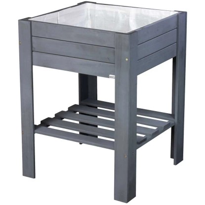 Wagner System Hochbeet GreenBox light Anthrazit (HxBxT) 70 x 53,5 x 53,5 cm