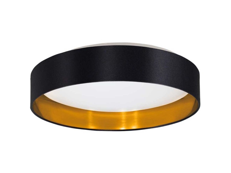 Plafonnier LED Marghera-c noir dimmable Ø 60 cm 27 W EGLO