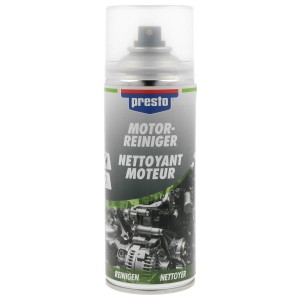 Presto Nettoyant moteur en spray, 400 ml, pour le nettoyage des moteurs et des pièces de machines.