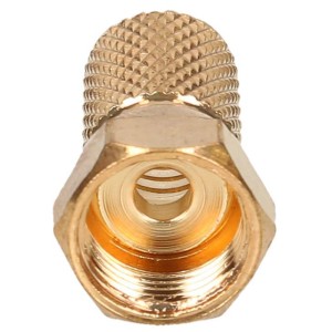 Connettore F Schwaiger dorato 7 mm a vite per connessione SAT.