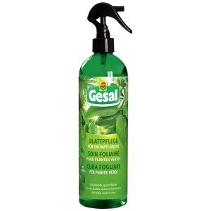 Gesal Soin Foliaire pour Plantes Vertes, flacon pulvérisateur de 500ml pour des feuilles vertes et saines.