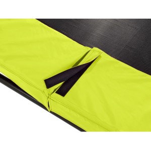 Dettaglio: Trampolino EXIT Silhouette D305cm verde con sistema di protezione per i piedi.